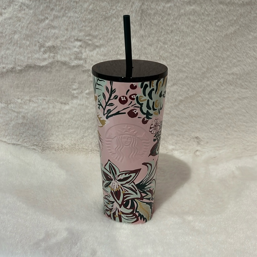NWT Pink Holiday Starbucks Tumbler